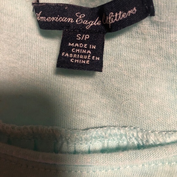 AMERICAN EAGLE OUTFITTERS American Eagle Brand Envelope Slit Open Back Tee S - Picture 4 of 6